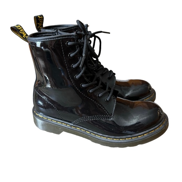 Dr. Martens Shoes - Dr. Martens Black 1460 Y Patent Leather Lace Up Boots Size US 6/UK 4/EU 37
